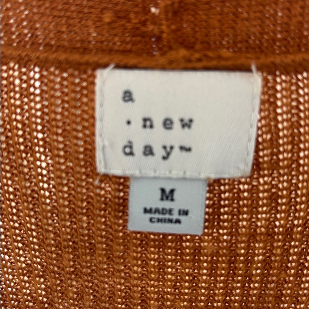 A New Day Copper Knit Cardigan - Picture 2 of 7